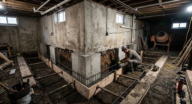 Basement Underpinning in Milford, MI