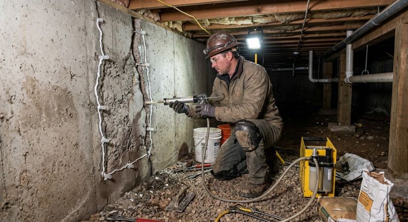 Building Foundation Repair in Holly, MI