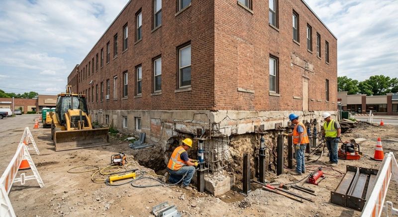 Commercial Foundation Repair in Milford, MI