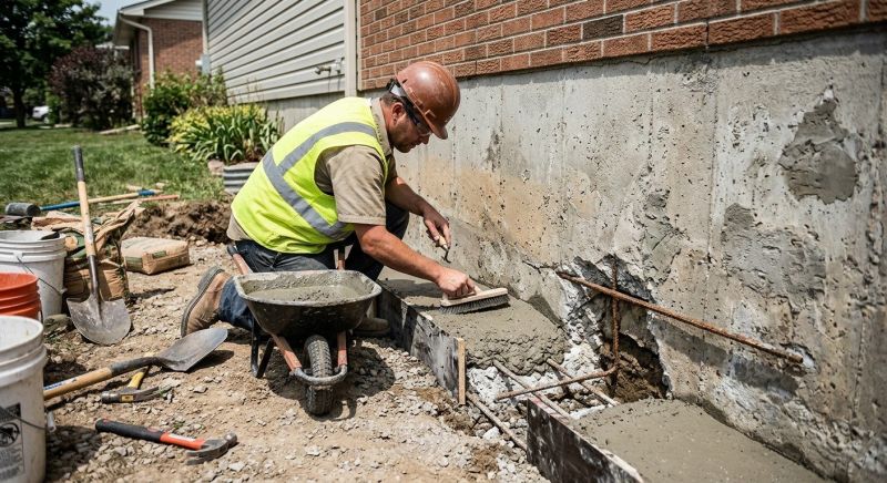 Concrete Foundation Repair in Hartland, MI
