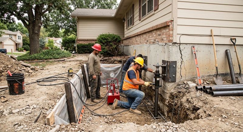 Cracked Foundation Repair in Hartland, MI