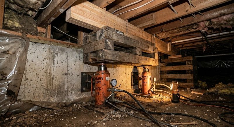 Foundation Jacking in Huntington Woods, MI