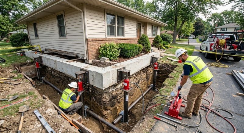 Foundation Jacking in Pinckney, MI
