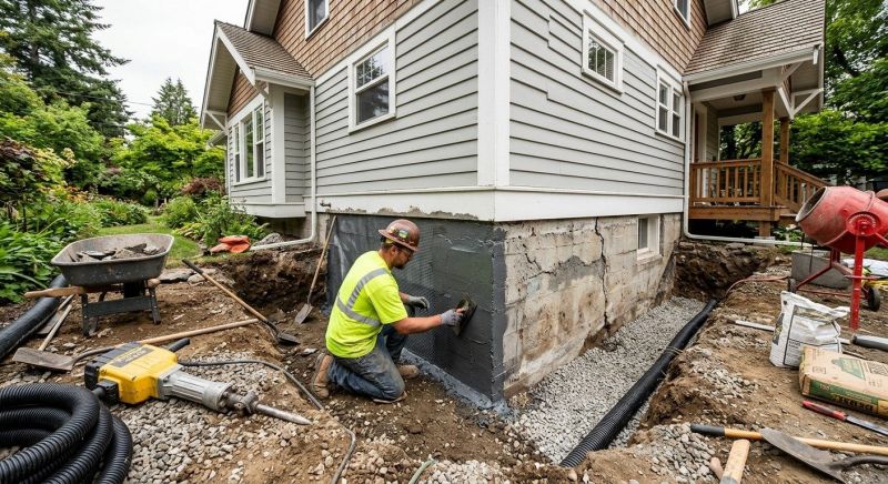 Foundation Renovation in Milford, MI