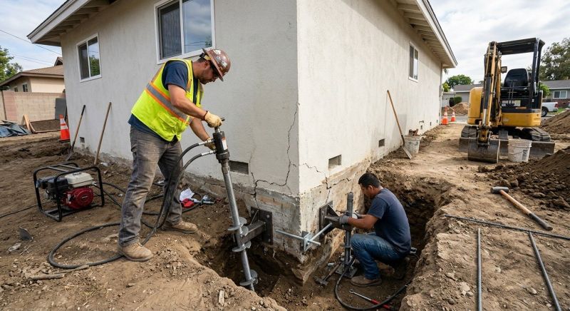 Foundation Stabilizing in Hartland, MI