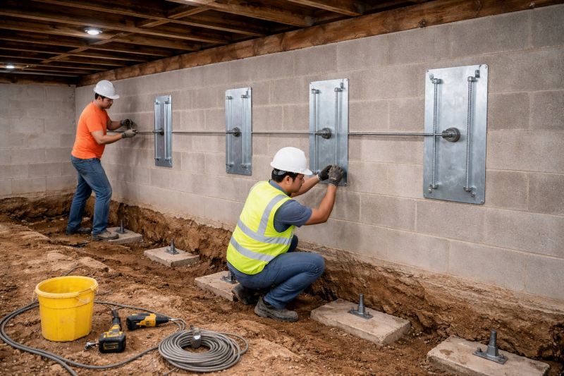 Foundation Stabilizing in Highland, MI
