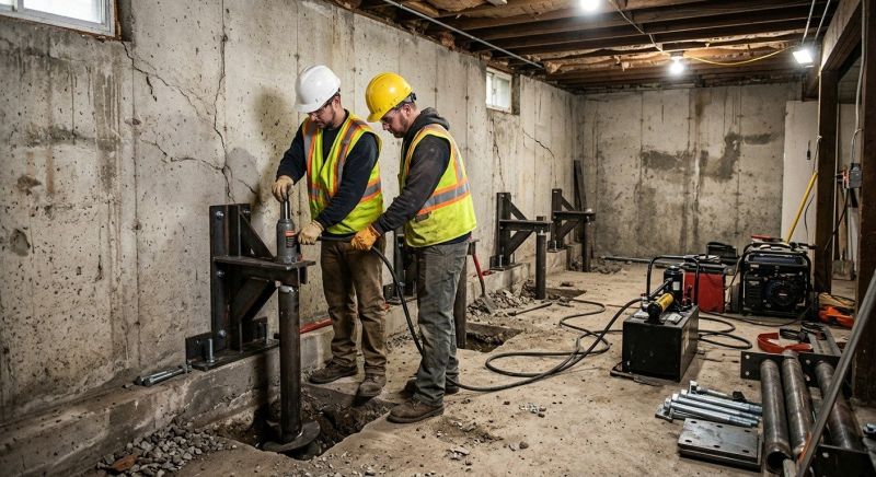 Foundation Stabilizing in Lake Orion, MI