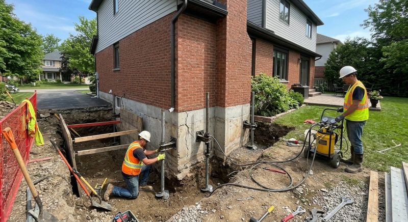 Foundation Underpinning in Milford, MI