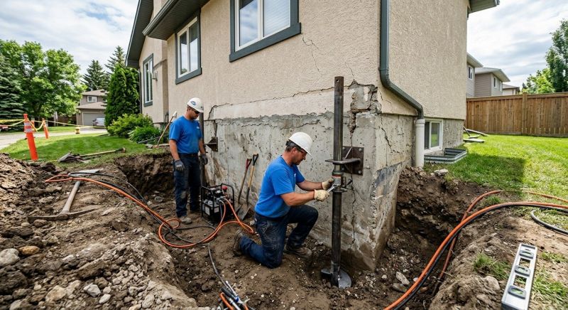 Helical Pile Installation in Milford, MI