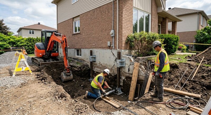 Home Foundation Repair in Milford, MI