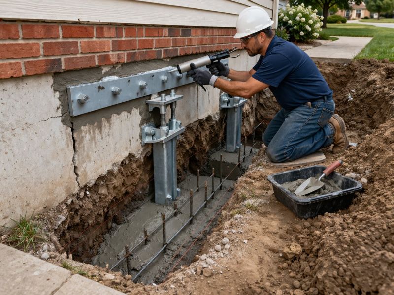 Home Foundation Repair in South Lyon, MI
