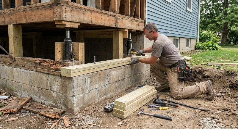 House Foundation Repair in Wayne, MI