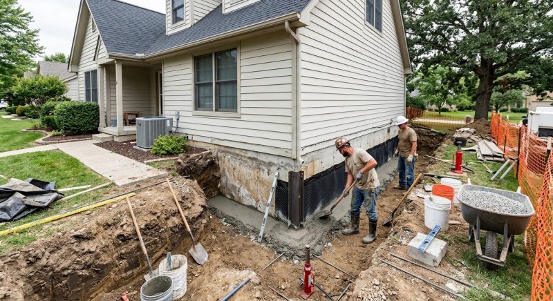 House Foundation Repair in Wixom, MI