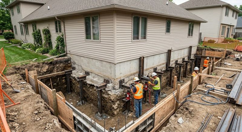 House Underpinning in Milford, MI