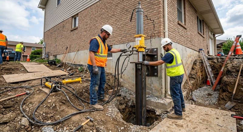 Settling Foundation Service in Walled Lake, MI