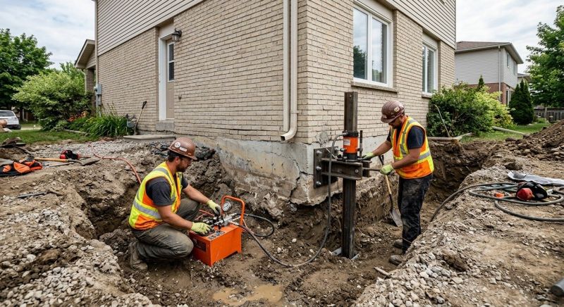 Sinking Foundation Lifting in Milford, MI