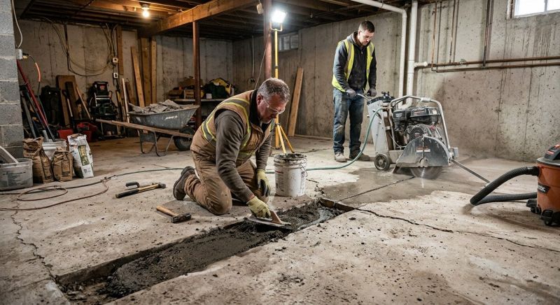 Slab Foundation Repair in Milford, MI