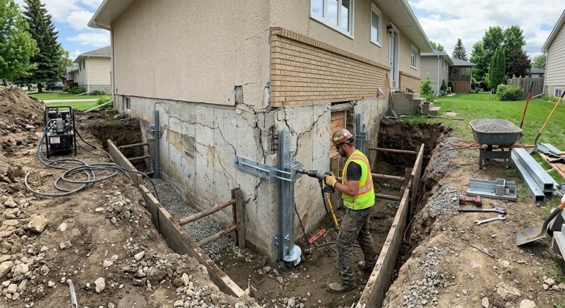 Slab Foundation Repair in Milford, MI