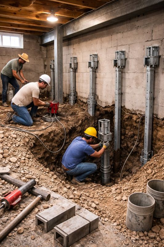 Structural Underpinning in Milford, MI