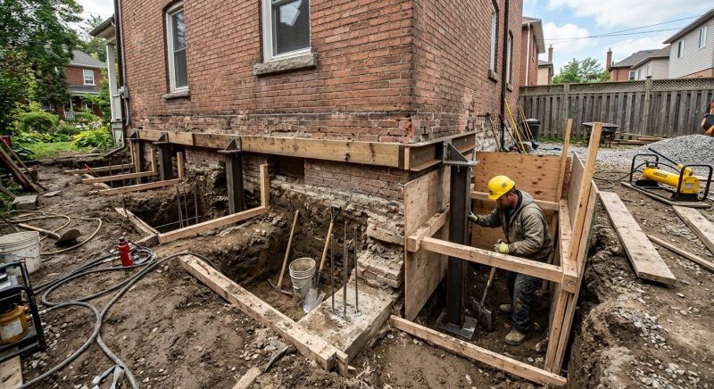 Structural Underpinning in Milford, MI